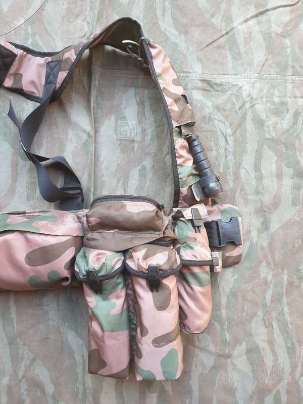 REPRO modern REMAKE patt 90 "cabbage patch" camo Niemoller style SA SF Recce assault vest