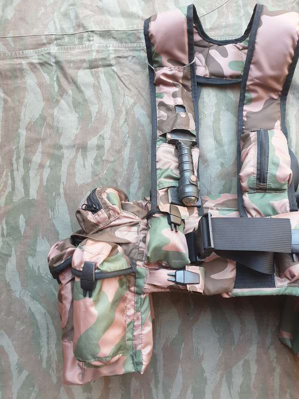 REPRO modern REMAKE patt 90 "cabbage patch" camo Niemoller style SA SF Recce assault vest