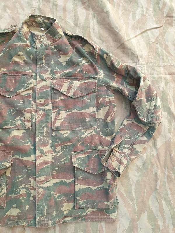 SADF era SA SF Recce SWA/Angola bushwar era type A clandestine copy camo 1st patt wet season jacket