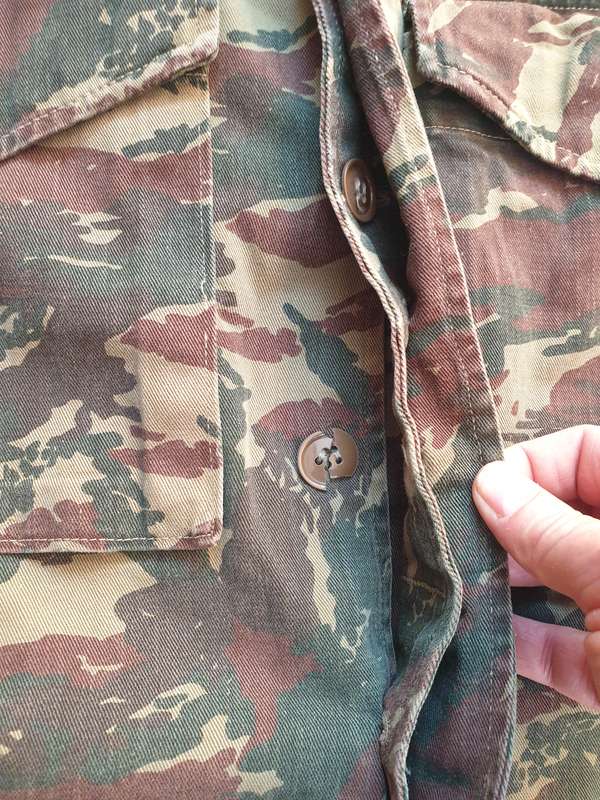 SADF era SA SF Recce SWA/Angola bushwar era type A clandestine copy camo 1st patt wet season jacket