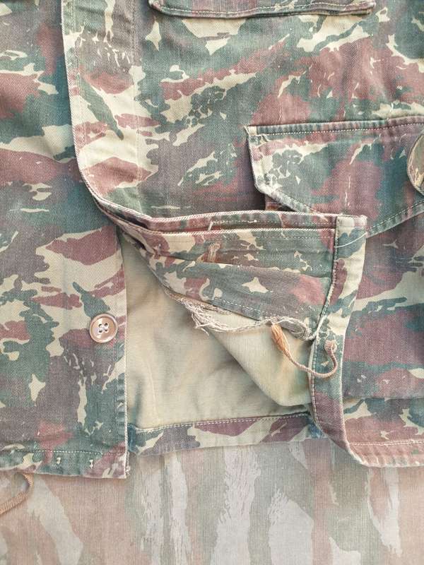 SADF era SA SF Recce SWA/Angola bushwar era type A clandestine copy camo 1st patt wet season jacket