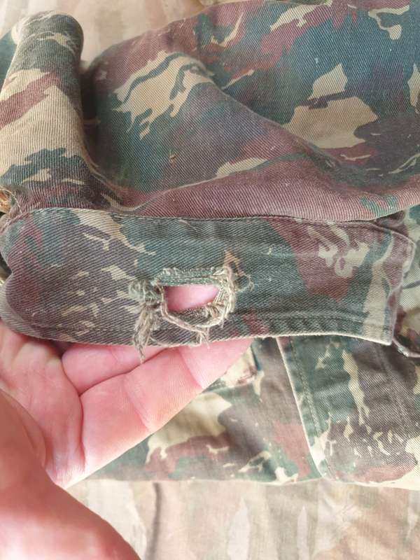 SADF era SA SF Recce SWA/Angola bushwar era type A clandestine copy camo 1st patt wet season jacket