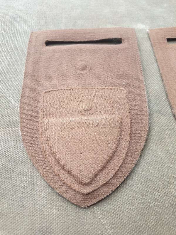 very scarce SADF/SANDF transition era circa 1994/5 Group 46 HQ (Umtata) facing pair tupper flashes