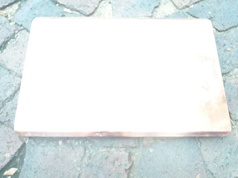 original bushwar period pre-UDI Rhod Light Infantry copper tea-tray with mascot Cheetah - great cond