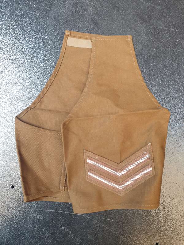 pair 100% original SADF era SWA/Angola bushwar period mint unworn nutria Cpl rank sleeves/brassards