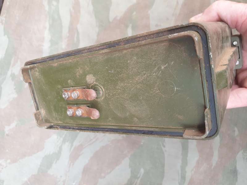original Rhodesian A-76 VHF man-pack bushwar period portable (section) tactical radio "small means"
