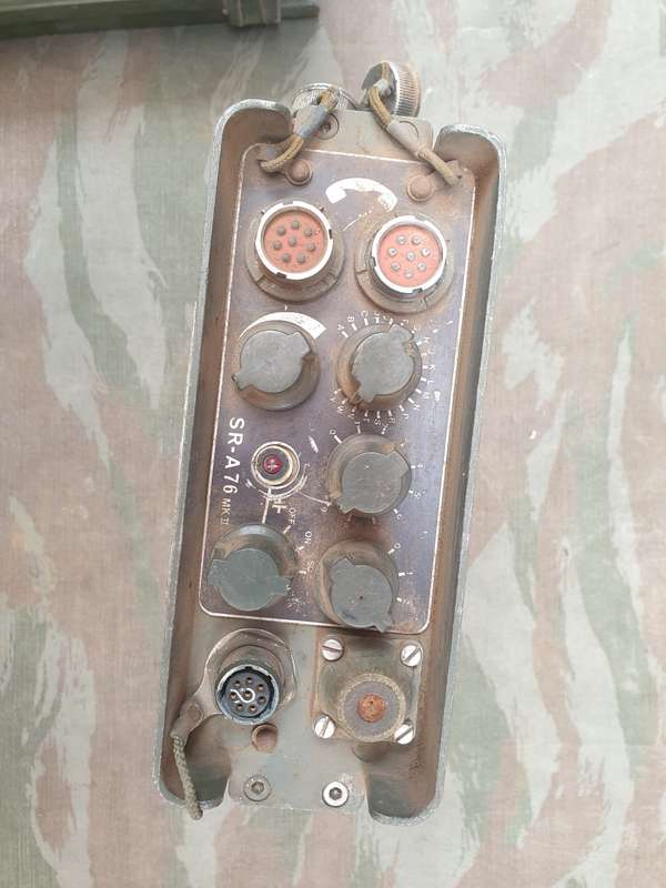 original Rhodesian A-76 VHF man-pack bushwar period portable (section) tactical radio "small means"