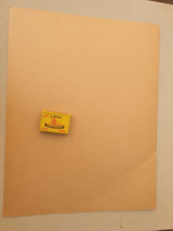 original SADF bushwar period A3 size cardboard "Jerry" fig2 mini 25-50m (indoor) target unused