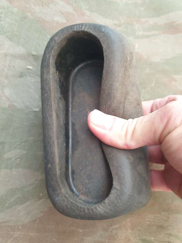 original SWA/Angola bushwar period SADF vehicle rifle mount (eg. in buffel) stock base& barrel clamp