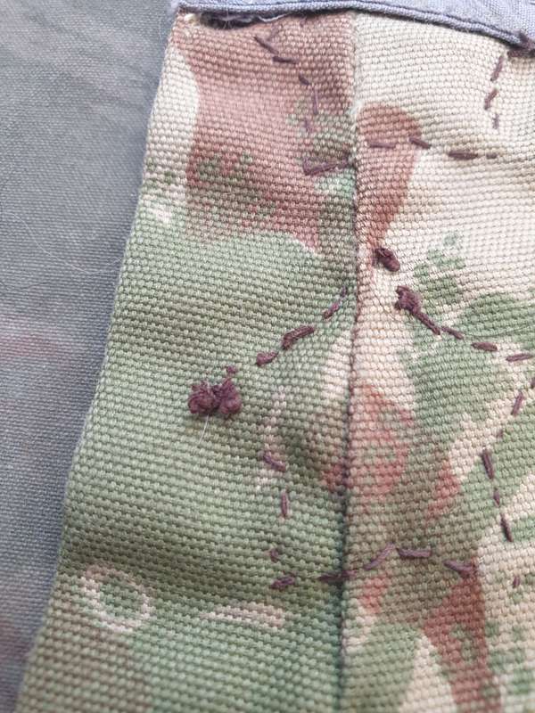 original bushwar period (obsolete) SAP era 2nd patt camo Capt field worn ranks set - hand sewn pair