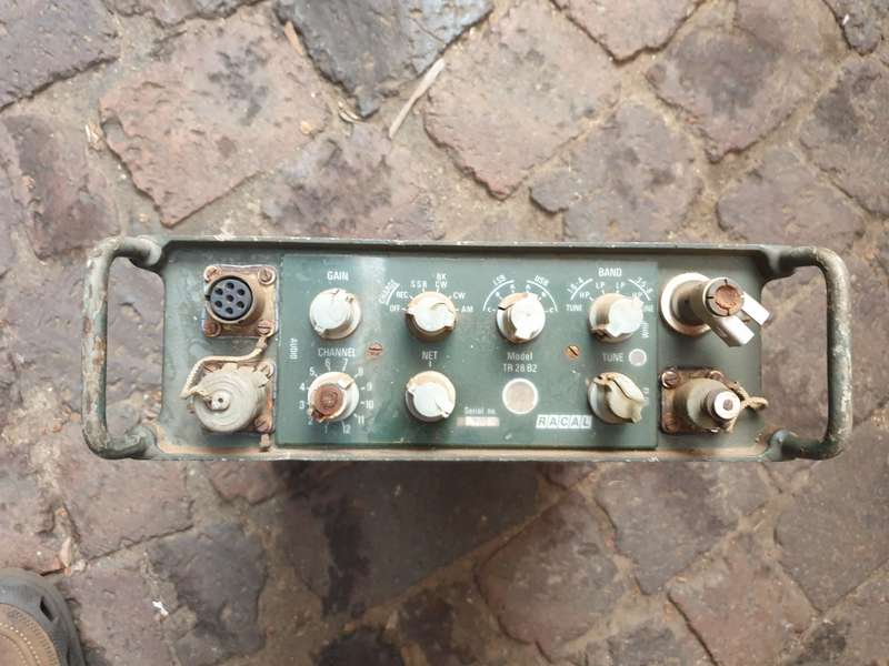 original Rhod bushwar period RACAL TR-28 B2 (SA made) man-pack radio (body only) - BSAP used (?)