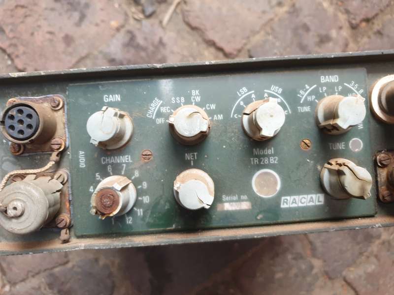 original Rhod bushwar period RACAL TR-28 B2 (SA made) man-pack radio (body only) - BSAP used (?)