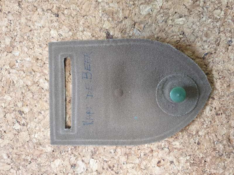 Scarce SADF era 100% original 13 Engineer squadron nutria tupper unit flash for "browns" field-dress