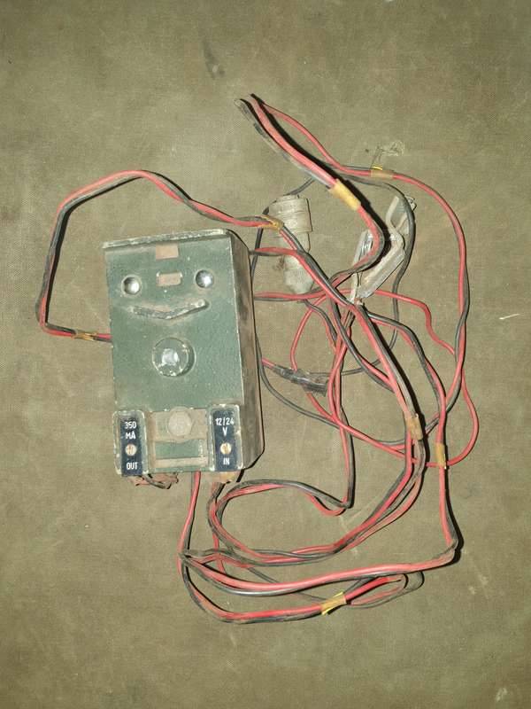 original RACAL made TR48 HF "big means" Rhodesia bushwar era field batt charger used condition