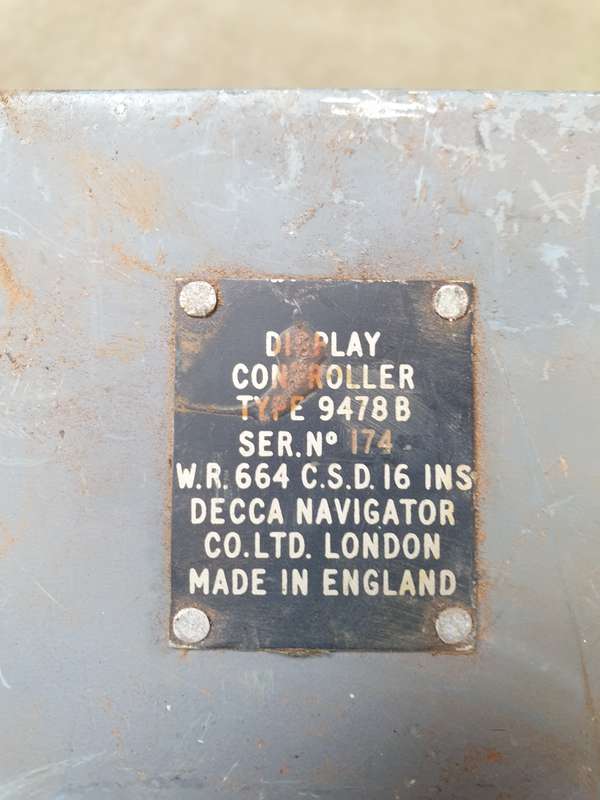 original (SAAF?) aircraft DECCA 9478B Navigator Display Controller (Buccaneer aircraft?) made in UK