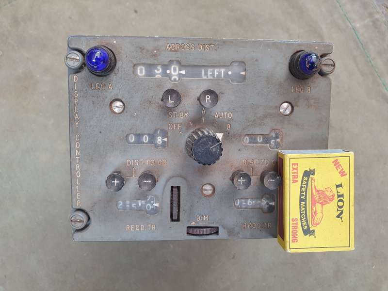 original (SAAF?) aircraft DECCA 9478B Navigator Display Controller (Buccaneer aircraft?) made in UK