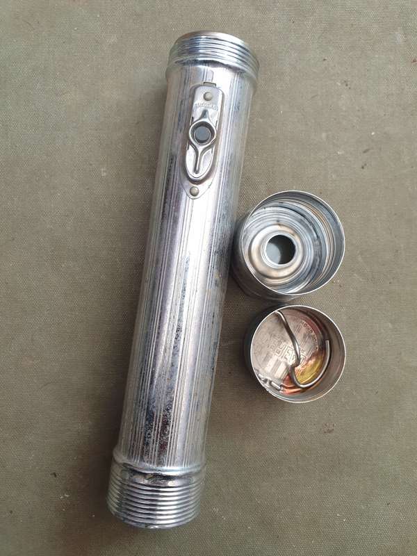 late 80s era civilian EVERYREADY type commercial flashlight as used by SADF troops (unit guard duty