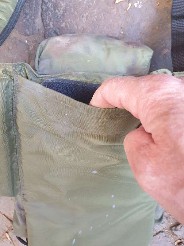 100% original Recce (SA SF) issued modern circa early 2000s type Niemoller olive green battle-jacket