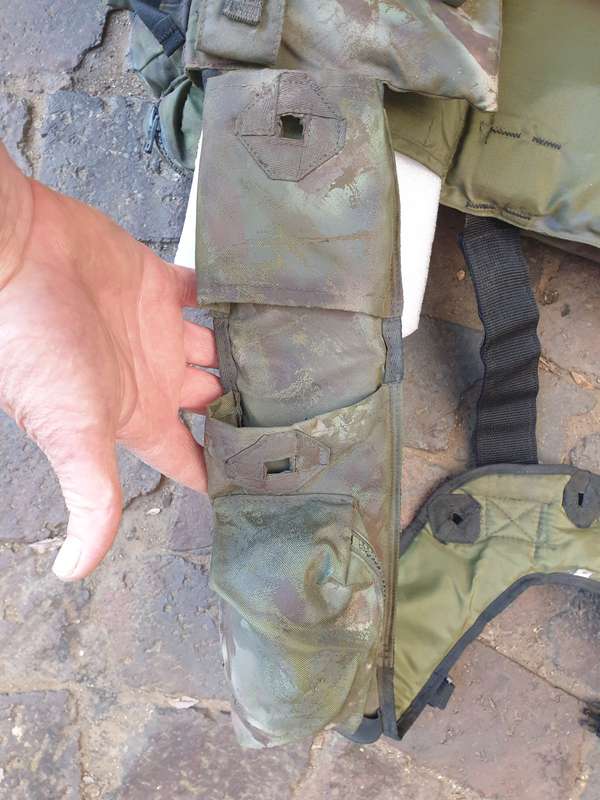 100% original Recce (SA SF) issued modern circa early 2000s type Niemoller olive green battle-jacket