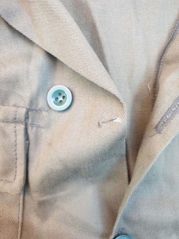new & unused unknown RSA made s/sleeve medium size uniform shirt - possibly ex bantustan homelands