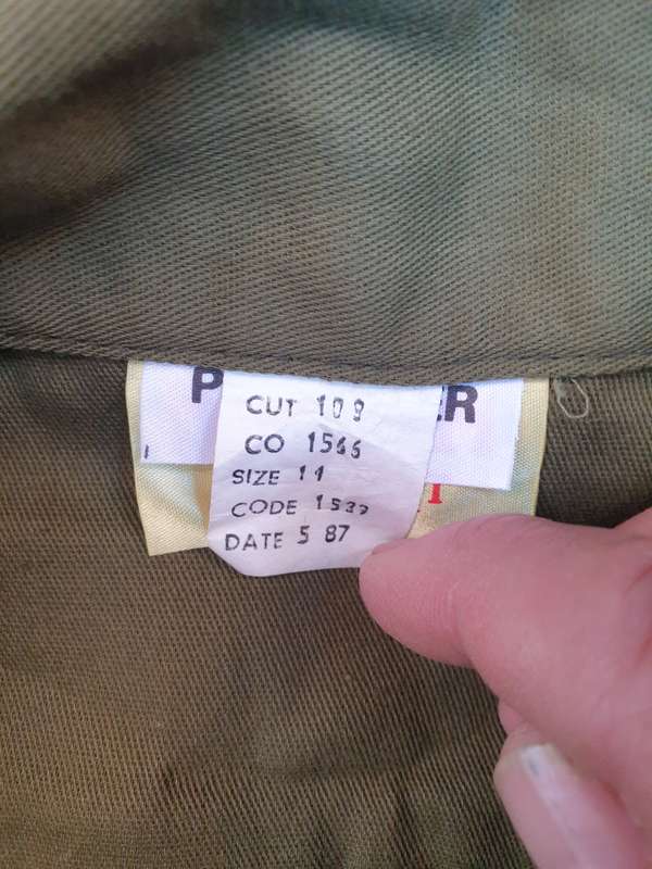 new & unused unknown RSA made s/sleeve medium size uniform shirt - possibly ex bantustan homelands