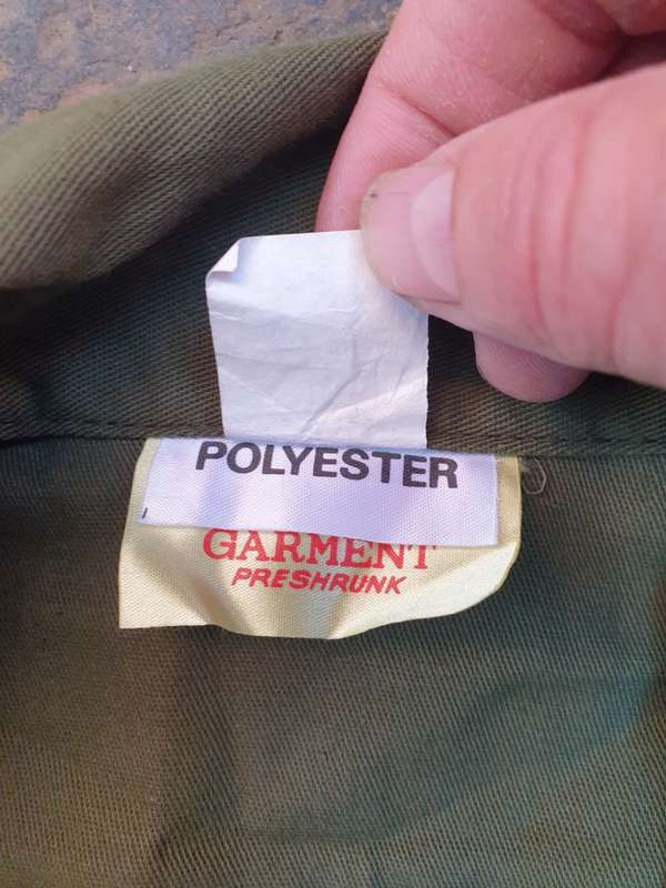new & unused unknown RSA made s/sleeve medium size uniform shirt - possibly ex bantustan homelands