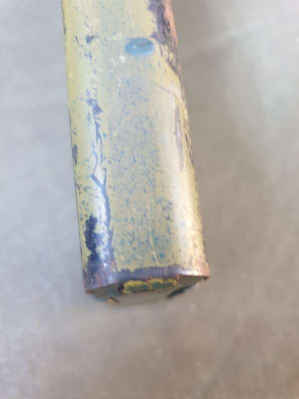 100% original Rhodesian bushwar era FN FAL original ("baby-poop") camo paint 20rd magazine dd 68 (?)
