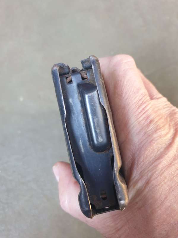 100% original Rhodesian bushwar era FN FAL original ("baby-poop") camo paint 20rd magazine dd 68 (?)