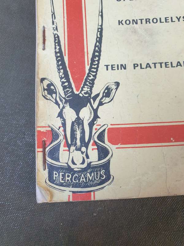 good used condition small A6 size Afrikaans Language 80s era SWATF COIN aide memoire guide book
