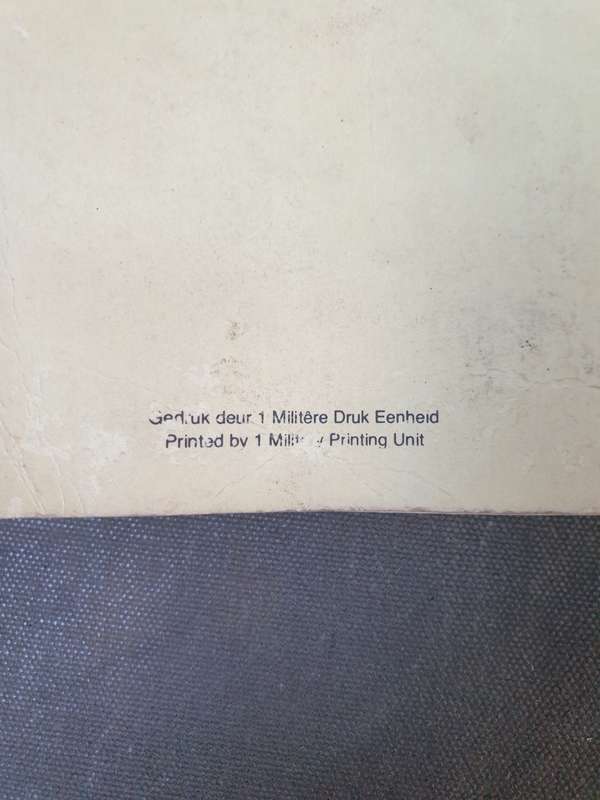 good used condition small A6 size Afrikaans Language 80s era SWATF COIN aide memoire guide book
