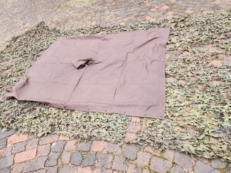 off-cut loose piece 5m x 2,5m original SADF era milspec (not chinese) camo net good used condition
