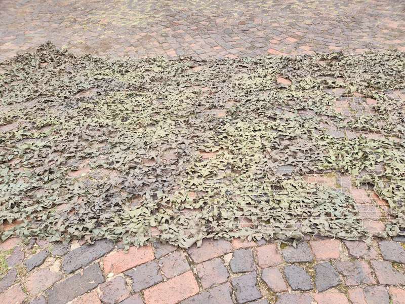 off-cut loose piece 5m x 2,5m original SADF era milspec (not chinese) camo net good used condition
