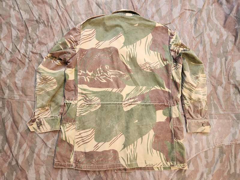 100% original Rhodesian era issue brushstroke camo bush-jacket size X-large and great clean used