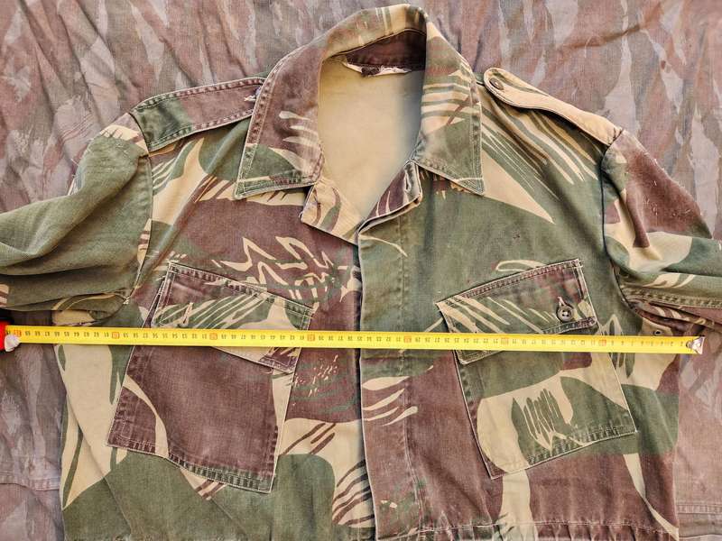 100% original Rhodesian era issue brushstroke camo bush-jacket size X-large and great clean used