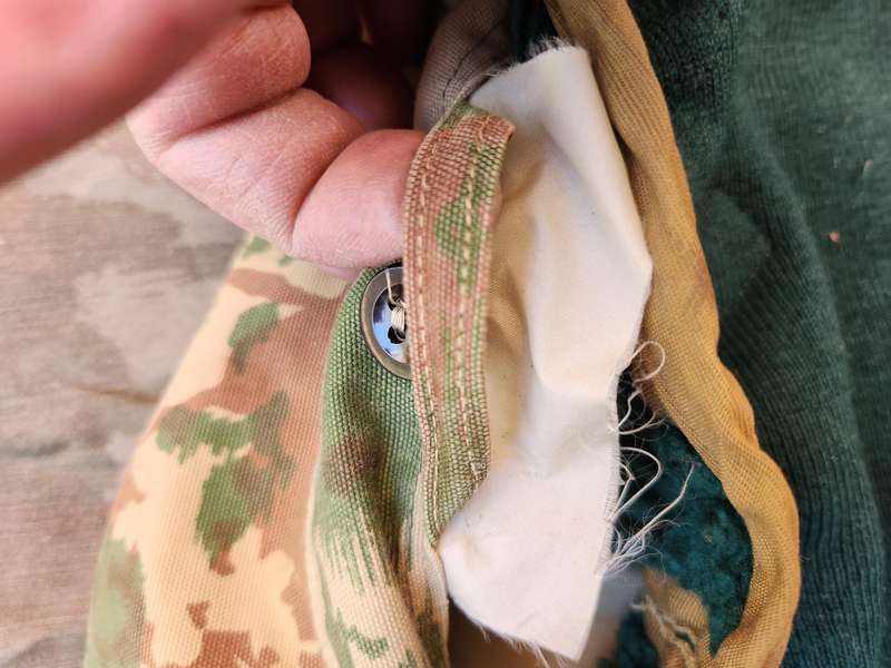 rare (measures 60 cm across chest) SAP 1st patt LARGE bush-jacket with original green faux-fur liner