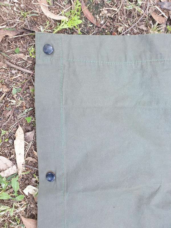 as new & unused Rhodesian era Army issue heavy duty PVC/vinyl olive green poncho very good condition