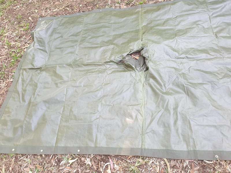 as new & unused Rhodesian era Army issue heavy duty PVC/vinyl olive green poncho very good condition