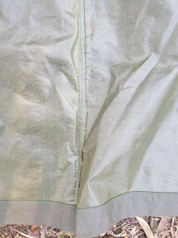as new & unused Rhodesian era Army issue heavy duty PVC/vinyl olive green poncho very good condition