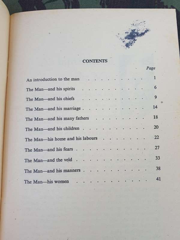 original used intact good condition Rhod era Govt publication about local African culture A5 size