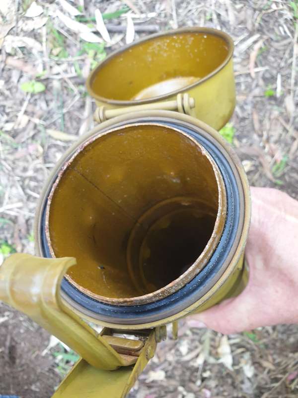 SWA/Angola & Rhodesia Border war era enemy used empty metal Chinese B-10 type ammo tube as per pics