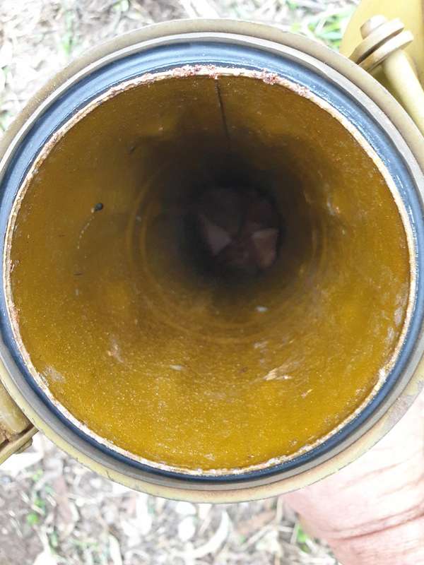 SWA/Angola & Rhodesia Border war era enemy used empty metal Chinese B-10 type ammo tube as per pics
