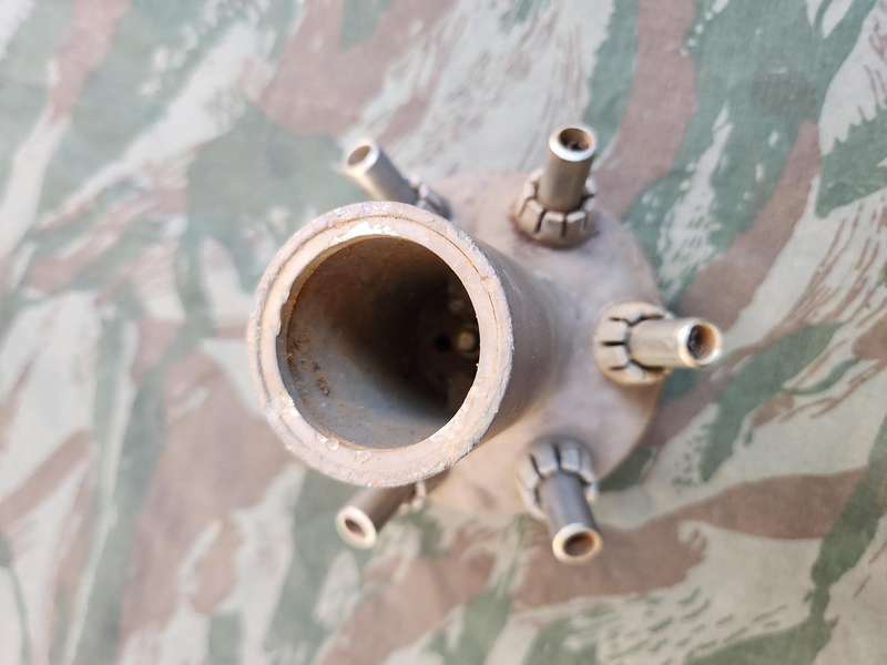 used SADF era JASCO "sputnik" head (only the head) for a VHF discone antenaee as typically mounted