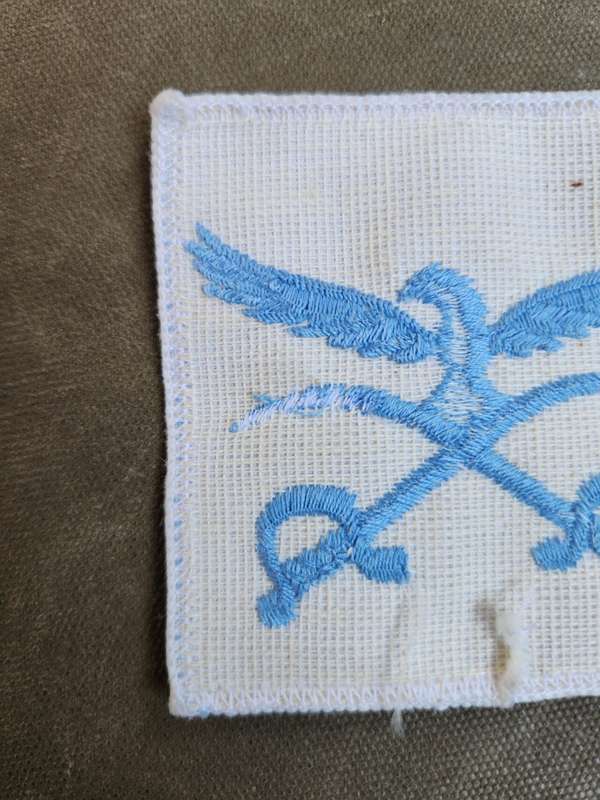 new & unused 100% original SADF era cloth embroidered SAAF PTIs track-suit badge