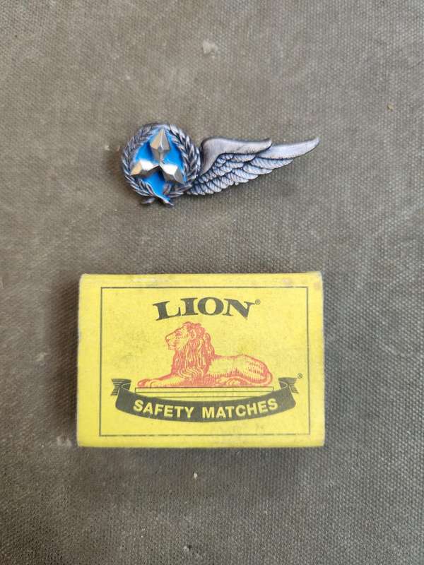 very scarce & rarely seen 100% original SWATF metal half-wing observers? with both rear pins intact