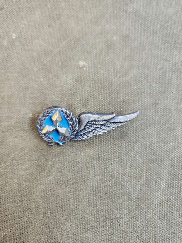 very scarce & rarely seen 100% original SWATF metal half-wing observers? with both rear pins intact