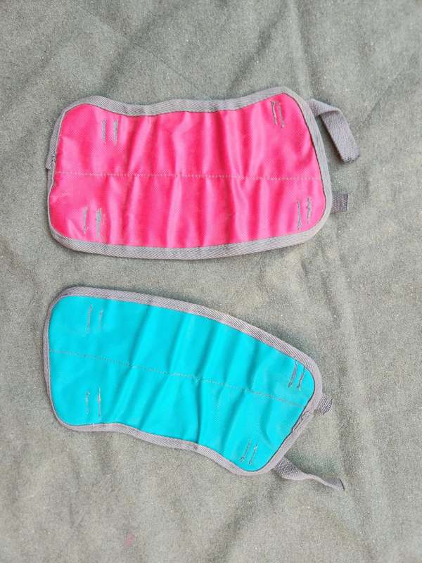 scarce & hard to find pair left/right (port & starboard) SADF era Para Dispatchers canvas leggings