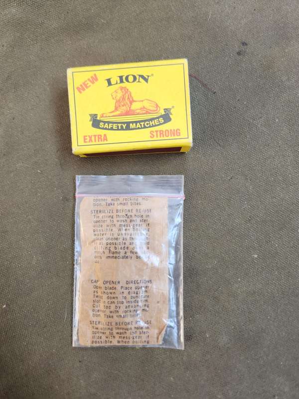 new & unused 100% original USGI type issue (Vietnam period?) p-38 type can opener in original packet