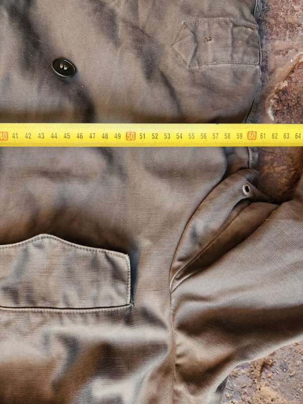 classic old-school 80s era favourite German grey moleskin cotton parka size large with full removabl