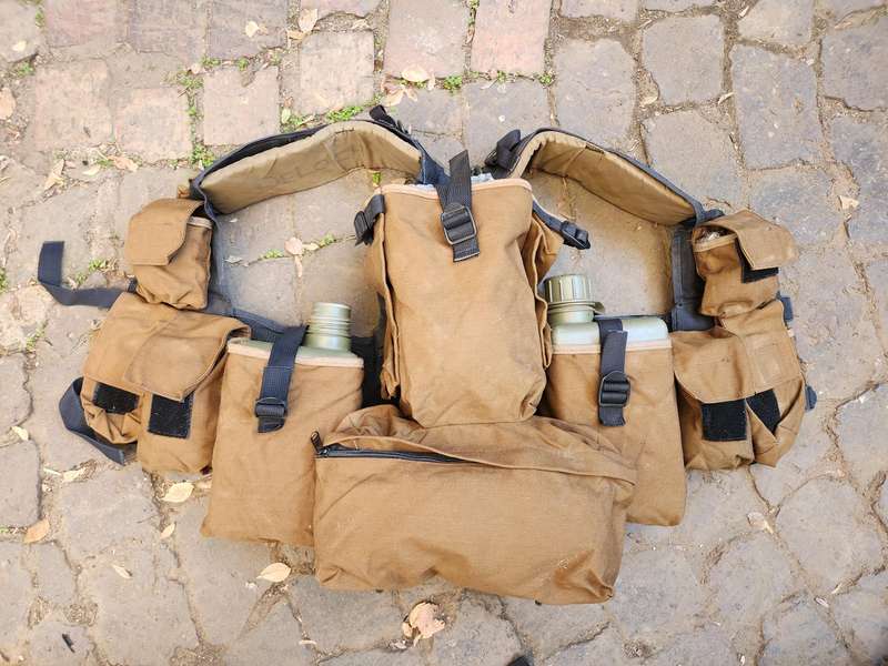 very good used condition SWATF type 1 basic light-weight patt 83 nutria battle-jacket for R1/G3 mags