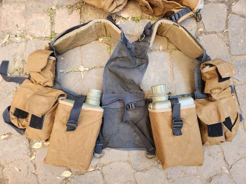 very good used condition SWATF type 1 basic light-weight patt 83 nutria battle-jacket for R1/G3 mags